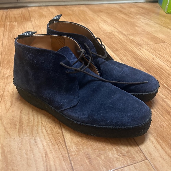 Todd Snyder Sanders Suede Boots Mens Size 8.5 Chukka Blue